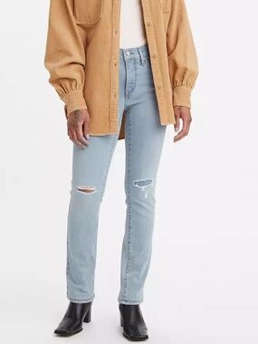 LEVI'S (30) 314 Shaping Straight Jeans Soft Denim Straight Stretch Mid-Rise